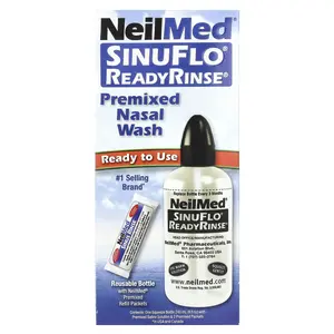 NeilMed SinuFlo® ReadyRinse®, Premixed Nasal Wash, 2 Piece Kit