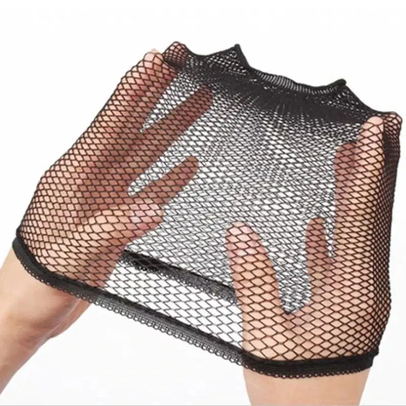 New Wholesale Black Snood Nylon Hairnet Materials For Wigs Making Streching Elastics Mesh Cap For Women Wig Liner Accessories