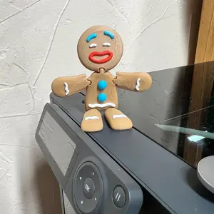 Gingerbread Man Articulated Christmas Ornament Decor  - Collectible Gadget, Cool Trinket, Great Desk Decoration Plastic Gifts