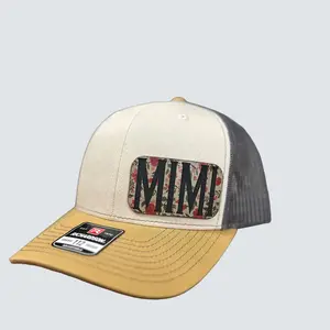 MiMi Trucker Hat Leather Custom Patch with Original Design and Durable Material