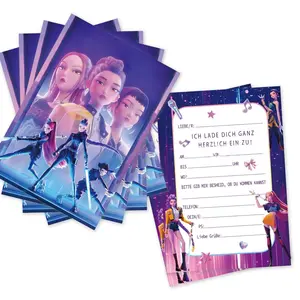 Bestselling Witchy Girl Group Birthday Festival Party Invitation Card, Festive Greeting Card, Event Rsvp Invite