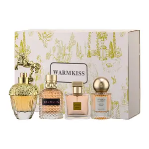 WARMKISS Women's Perfume Set | 50MI+30ml*2+25ml | 4-Piece Luxury Fragrance Collection | Long-Lasting perfume | with Floral & Fresh Notes | Ideal Gift for Her on Birthday & Anniversary | long lasting perfumes | mini perfumes | ok perfume
