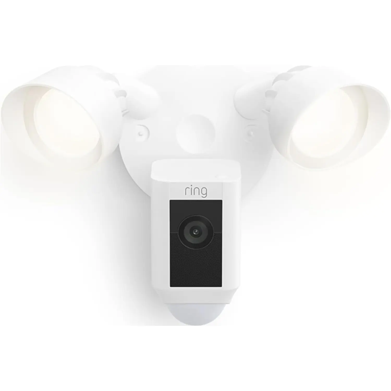 Ring Floodlight Cam Wired Plus, 1080p HD Video, 2000 Lumen LED Floodlights, Siren