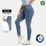 GENUWII Women's High-Rise Minimalist Denim Skinny Jeans - Stretchy Basic Fabric, Butt Lifting, Tummy Control, Curve-Hugging Regular Size BBL Bottoms for Office Wear, Fit for Women