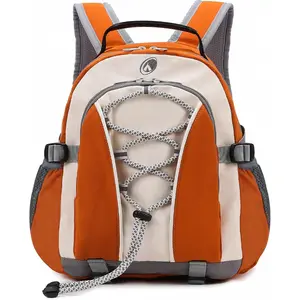 10L Kids Hiking Backpack with Chest Strap for Girls Boys, Lightweight Mini Hiking Backpack Daypack for Women, Preschool Small Cute Travel Backpacks for Kid, Orange