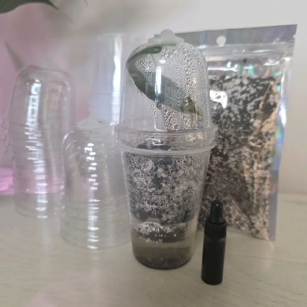 Self-Watering Tissue Culture Acclimation Kit with Fluval Stratum Substrate Mix, Perlite, Disinfecting Function - Garden Supplies for Rare Plants, Beginners (Supports Healthy Growth)
