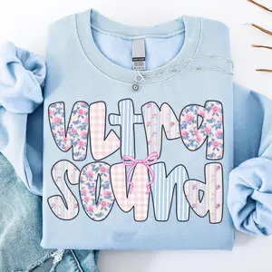 Floral Ultrasound Sweatshirt, Sonographer Sweater, Ultrasound Technologist Crewneck, RDMS Crewneck, Sonography Sweater