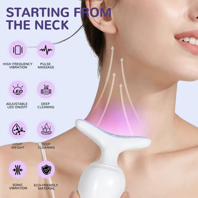 7-in-1 Neck Face Massager, 7 Color Led Face Neck Massage for Skin Care at  Home, Portable Facial Massager,Face Sculpting Tool,Multifunctional Vibration  ems light medicube - TikTok Shop