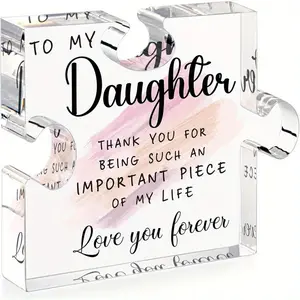 Gifts for Daughter From Mom Dad, Birthday Card, Graduation Gift, Mother's Day, Christmas, Valentine's Day, Legal Gifts, Desk Nameplate, Home Office Decor