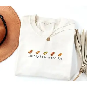 Hot Dog Bad Day To Be A Hotdog T-shirt Funny Retro Hotdog Women's 4th Of July Memorial Day Tee Labor Day T-shirt