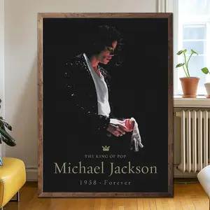 [ Sale Up To 40%] Michael Jackson Tribute Poster Pop Legend Wall Art Music Print Decor Poster_No Framed