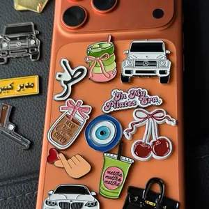 Trendy Phone Stickers | Coffee & Car Aesthetic Phone Stickers  Aesthetic Coffee and Cars  | Tablet Laptop Decals Phone Stickers Aesthetic Pack | Cute Coffee & Car Stickers |Tablet Laptop iPad | Trendy Girly Decals