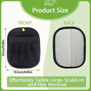 Pet Hair Removal Glove for Cats and Dogs - Electrostatic Pet Hair Remover Glove, Reusable Brush Pet Hair Remover for Couch, Carpet, Car Seat & Laundry（1PCS）