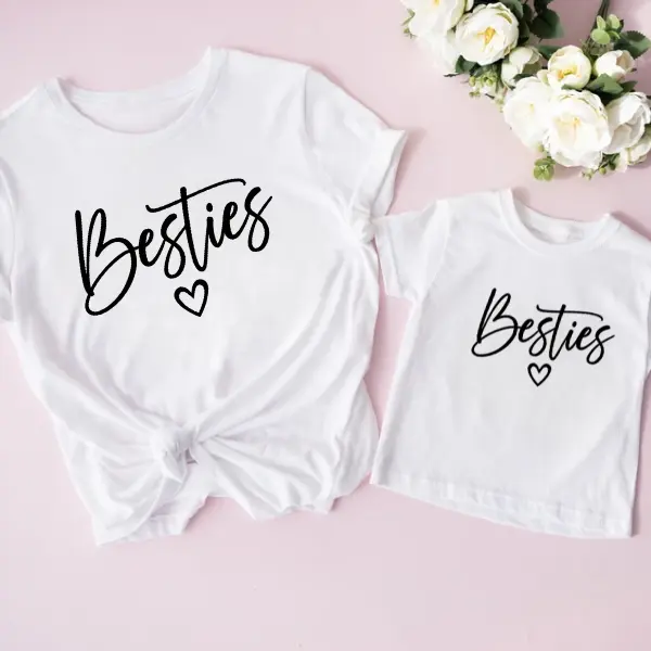 Besties Shirts, Mommy and Me TShirts, Matching BESTIES Tees, Mother And Me Shirt, Gift For Mom, Gift For Her