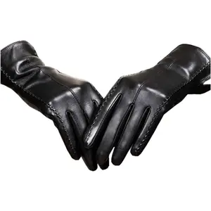 Women's Touchscreen Texting Driving Winter Warm PU Leather Gloves ...