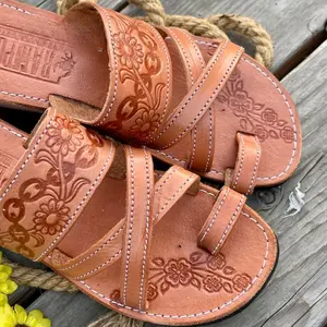 Womens Mexican Sandals, Handmade Leather Huaraches Sandals ,Sandalias Huaraches Mujer Mexicano ,Mexican Leather Shoes, Huarache DCRUZ
