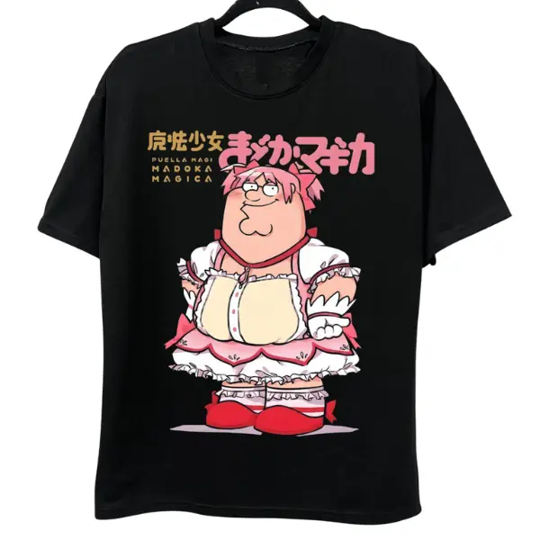 Madoka Magica Grief Seed Anime T-Shirt - Vintage Graphic Tee – Unisex S-3XL – Menswear & Womenswear – Streetwear Tops – Casual Cotton Crewneck Shortsleeve T-shirt