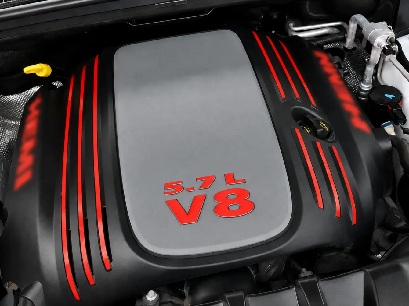 Custom 5.7L Engine cover stripes High Temp. Vinyl Decals