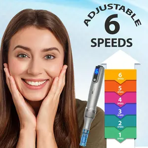 M Eight S Rechargeable Pen Nano Microcrystal Skin Rejuvenation Device for Home Use with Advanced LED Display