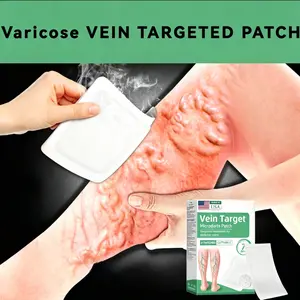 Vein Targeted Microneedle Patch Relief Leg Vein Care Microneedle Patch Targeted Micro-Needle Patch for Vein Discomfort Natural Vein Support Microneedle Patch Portable Leg Vein Relief Micro Patch