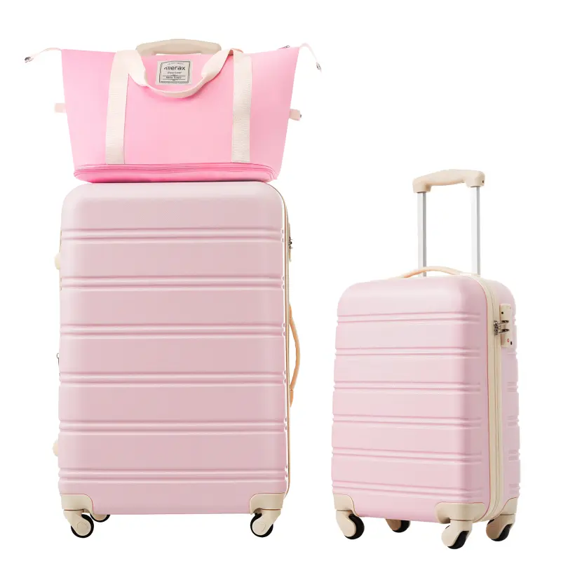 Hard shell luggage set of 2 pieces+rotating luggage with TSA lock, lightweight, 20 inches+28 inches, can be loaded onto the luggage rack, specially designed for installation