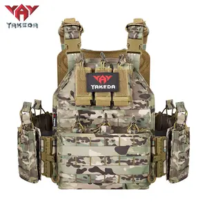 YAKEDA VT-6026-1 Quick Release 1000D Polyester Plate Carrier Vest Molle Gear Woven In Stock Vest