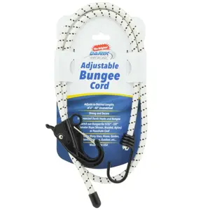212 MAIN Danik Hook Adjustable Bungee Cord with Switch - Outdoor Uses, UV Protected, Specify Unstretched Length (Customizable for Fasteners & Hardware Applications)