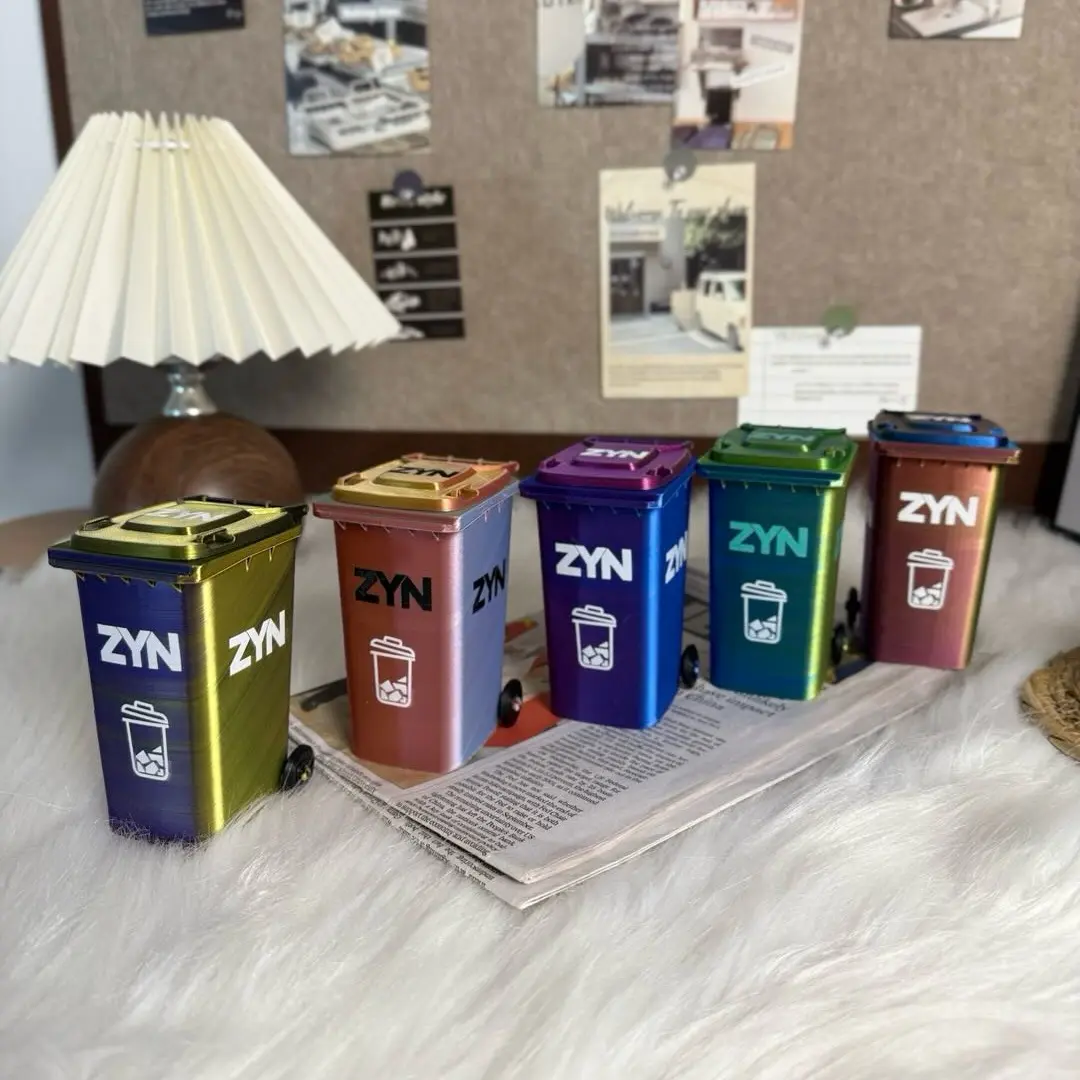 Zyn Desktop Trash Can - Compact, Stylish Desk Accessory Waste Bin for Office Use Zyn Desktop Trash Can - Compact, Stylish Desk Accessory Waste Bin for Office Use