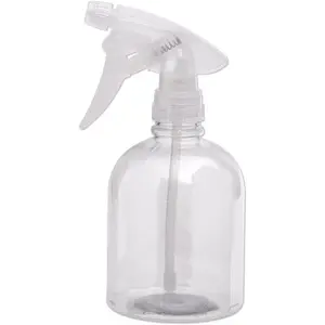 Soft 'N Style Clear Spray Bottle 16 oz Crystal Plastic Trigger Sprayer for Salon Spa & Home Use Organiser Canister
