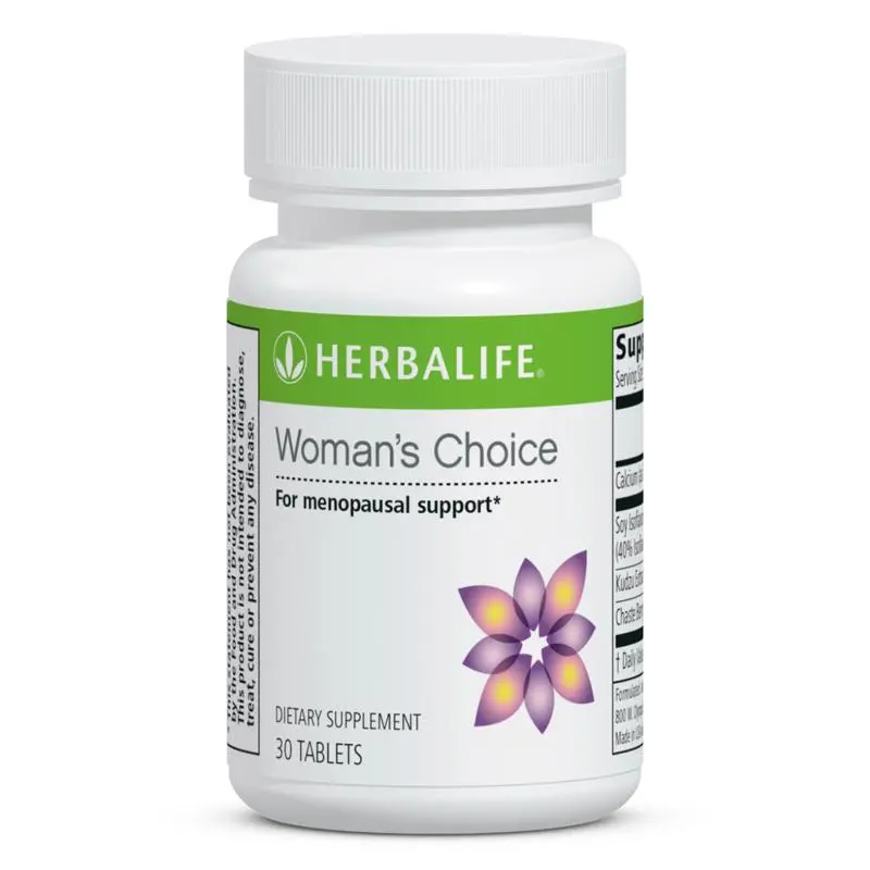 Herbalife Women's Choice Daily Wellness Supplement for Women - Botanical, Plant-Derived Edible Tablets with Soy Isoflavones, Chasteberry for Menopausal Support - Dietary Blended Vitamin & Mineral Supplement