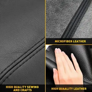 1pc Microfiber Leather Center Console Lid Armrest Cover For Nissan Maxima 2016-2023 Gray Stitch
