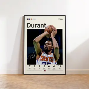 [Sale Up To 40%] [Unframe] Kevin Durant Poster, Arizona Basketball Wall Art, Elite Scorer Decor, Modern Sports Artwork, Gift for Basketball Fans, Sports Bedroom Poster