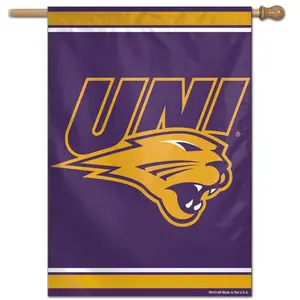 212 MAIN 28x40 in. Vertical Northern Iowa Panthers Polyester Team Logo Banner - Outdoor Banners, Wall Hanging Backdrop