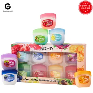 Intensely Hydrating & Fruit-Scented| Viral 8-Piece Lip Mask Set| Moisturizes Dry Lips, Includes Lip Balms| Ideal for Daily Lip Care & Dry Lip Relief| Lip Mask & Balm Kit Moisturizing Fragrance Nourishing Moisturizer