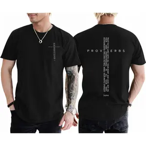 Christian Shirts for Men Vintage Religious Cross Bible Verse T-Shirt Jesus Faith Tshirt Inspirational Graphic Tees
