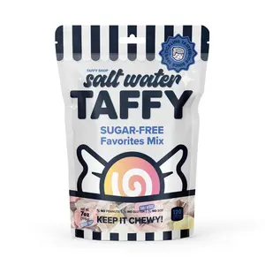 Taffy Shop, Sugar-Free Favorites Salt Water Taffy Mix - Gourmet Soft, Sweet & Chewy Candy