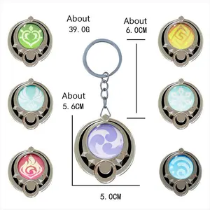 Genshin Impact Nod Krai Ineffa Visions Pendant Cosplay Anime Eye Of God DIY Backpack Keychains Halloween Party Transparent Decor