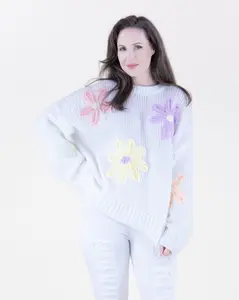 Oversized Flower Power Sweater