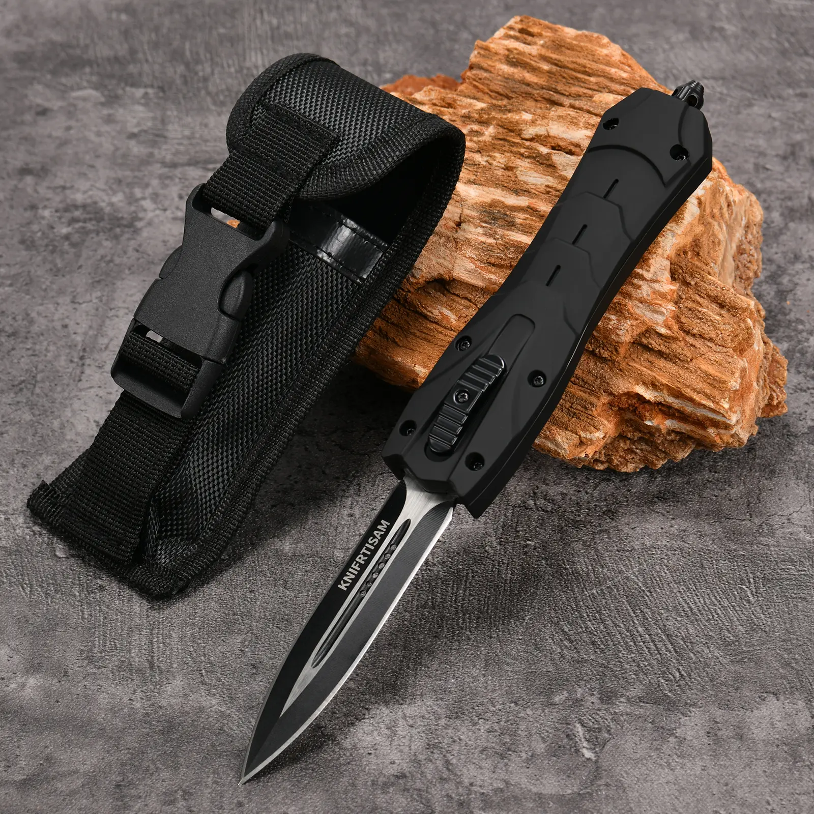 Zinc Alloy & Aluminum Ergonomic Anti-Slip Handle, 3Cr13 Steel Blade Multifunctional EDC Folding Pocket Knife | Outdoor Camping Hiking Survival Gear, Gift for Men