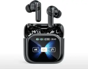 Wireless Earbuds for Samsung Galaxy A52-30dB Noise Cancelling Earbuds,Ear Buds,Touchscreen Charging Case 2.01", 40H Total Playtime, Dual Dynamic Drivers, Stereo Sound - Black