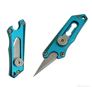 Mini Keychain knife EDC box opener bottle opener and multi-functional metal tool, suitable for opening packages and outdoor use; a versatile and practical tool gift for Christmas