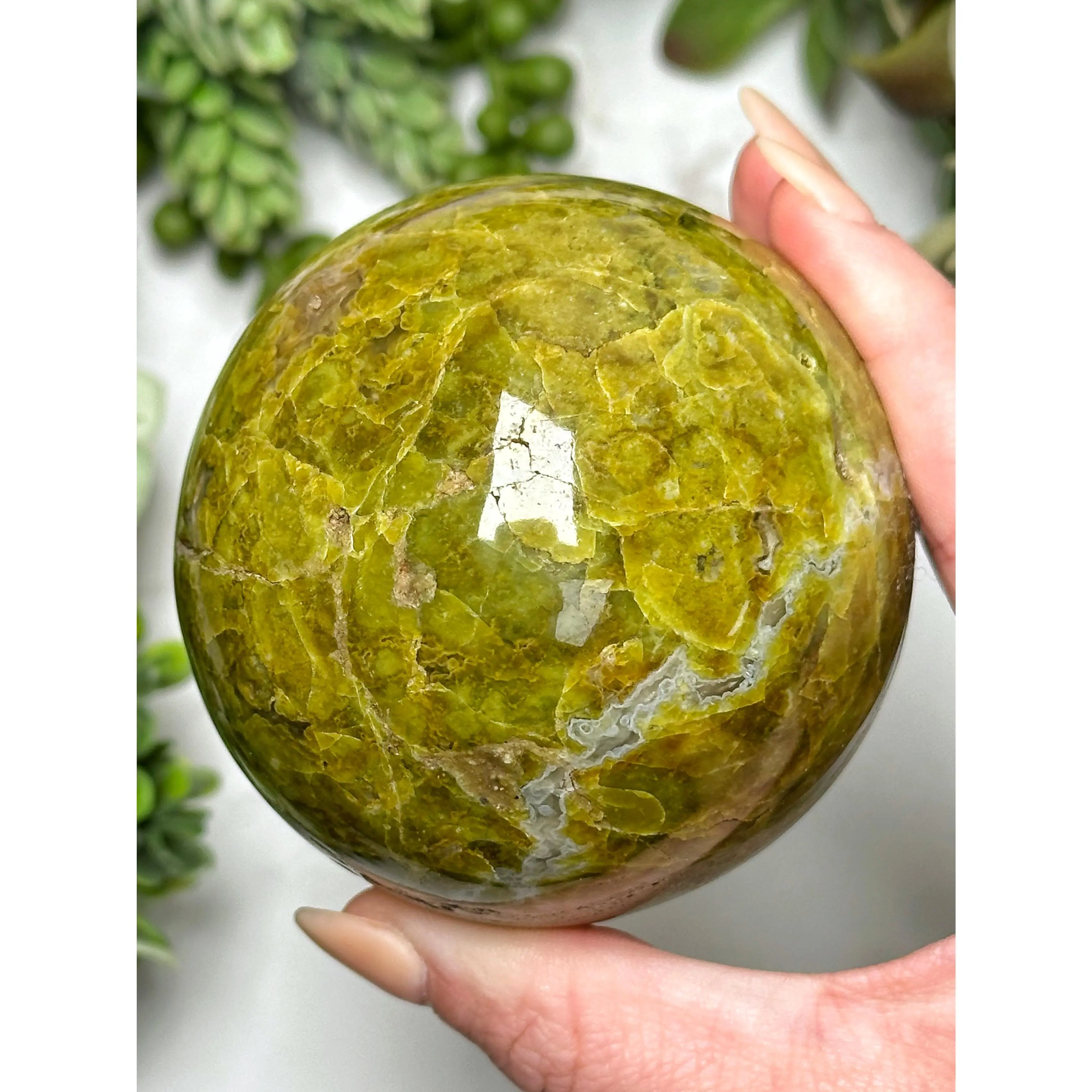 Green Opal Sphere - #6