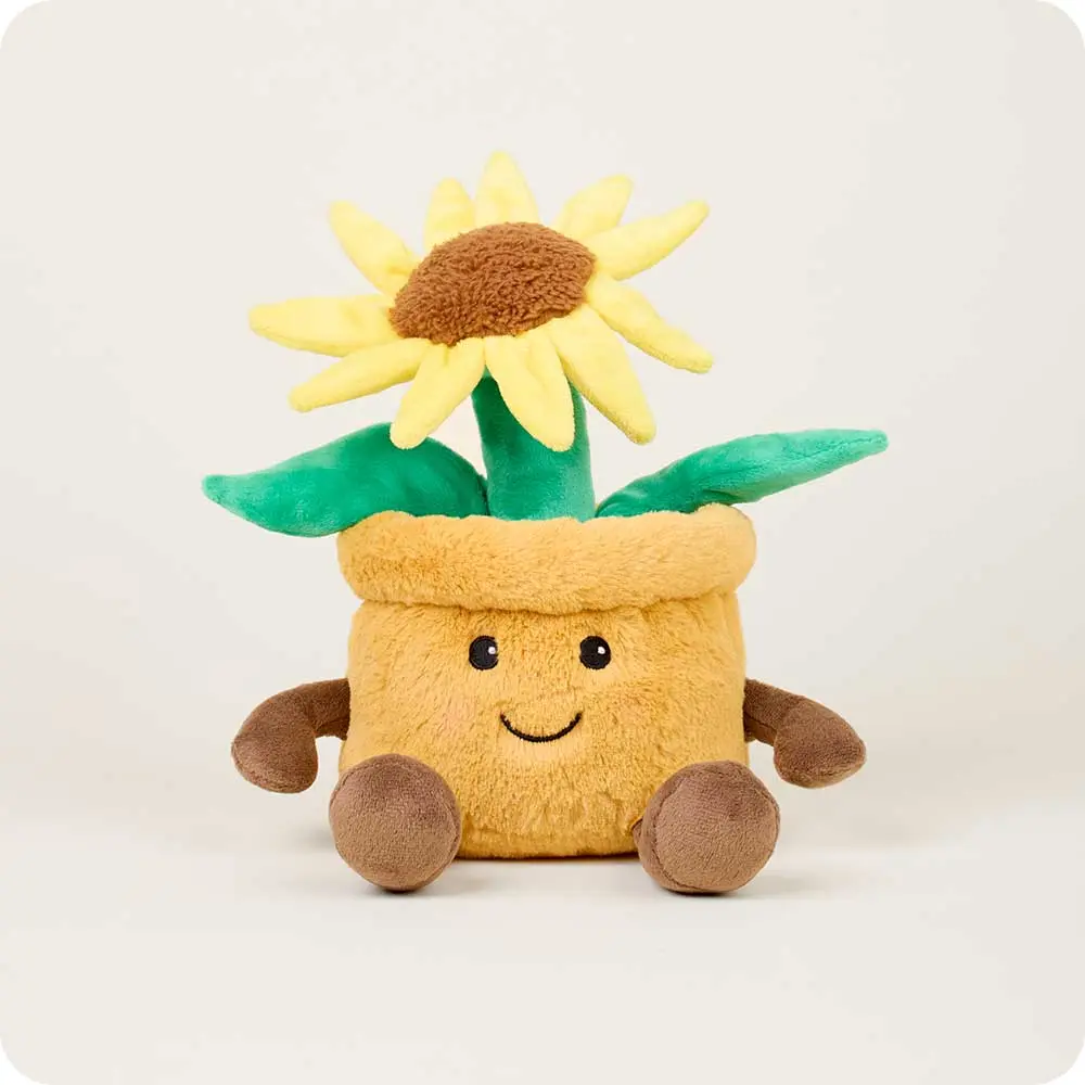 Yellow Flower Pot Warmies Soft Stuffed Animal Weighted Stuffed Animals Relaxation Gift