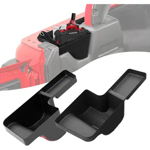 Wheel Well Storage Bin, Cargo Tray Rear Trunk Organizer Compatible with 2018-2023 Jeep Wrangler JL JLU Interior Storage Accessories, Left & Right Side, Black