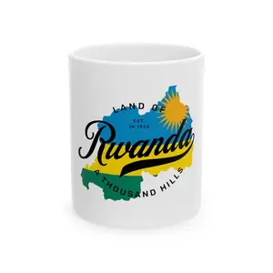 Rwanda Land of a Thousand Hills: Ceramic Mug, (11oz, 15oz)