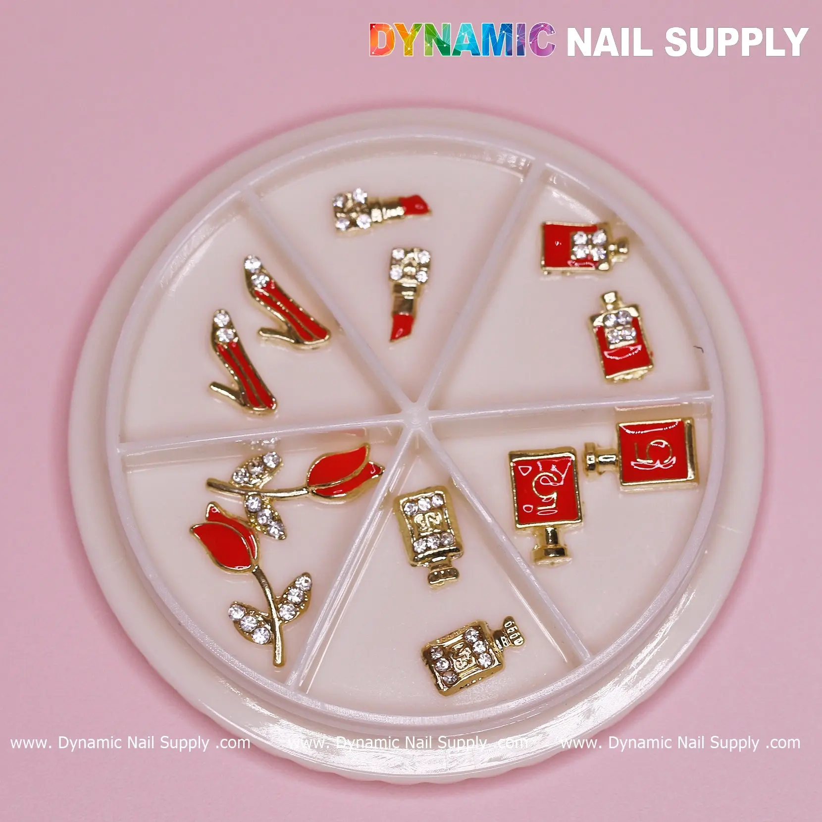 12 pcs Valentines Nail charms for designer (Lipstick/Shoes/Perfume)