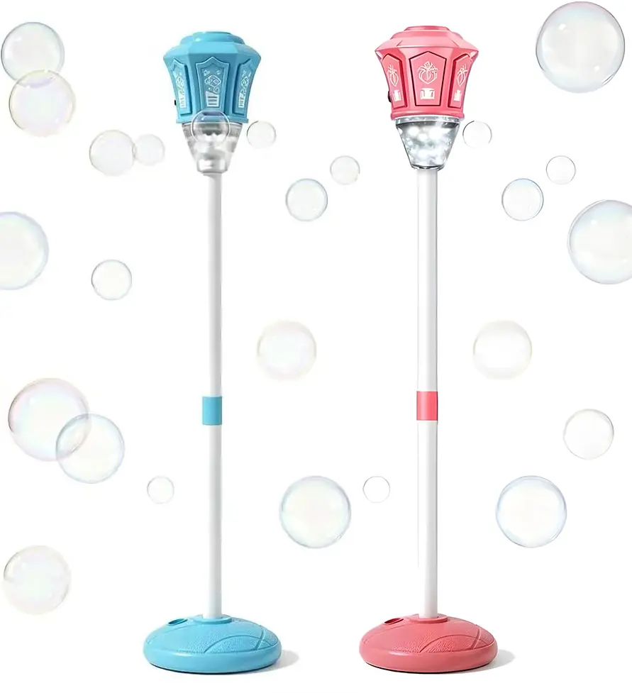 Bubble Maker For Kids - Adjustable Height Stand, Auto Blaster with Music, Perfect for Backyard,FunIdeal for Outdoor Parties Holiday gifts