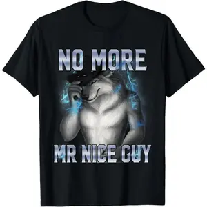 Humorous Alpha Wolf Graphic Tee with Sarcastic Style Unisex Cotton Casual Wear for Men and Women