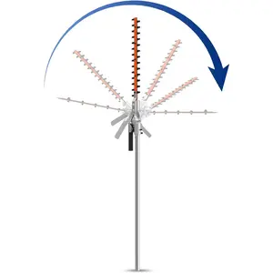 16" Hedge Trimmer Dual Action Articulating 12 Angle Position Gas Powered Grey/Black Garden Tools Durable Steel Blades 53-Inch Shaft
