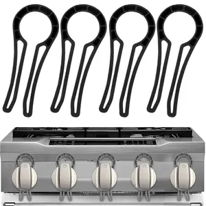 4-Pack Gas Stove Knob Safety Lock Set, Multi-Color Options, Fits Gaps 4mm to 11mm, Kitchen Security Device, All Seasons Use